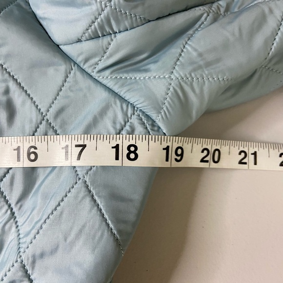 Barbour Flyweight Calvary Quilted Jacket Womens Size US 6 UK 10 Light Blue - Picture 4 of 11